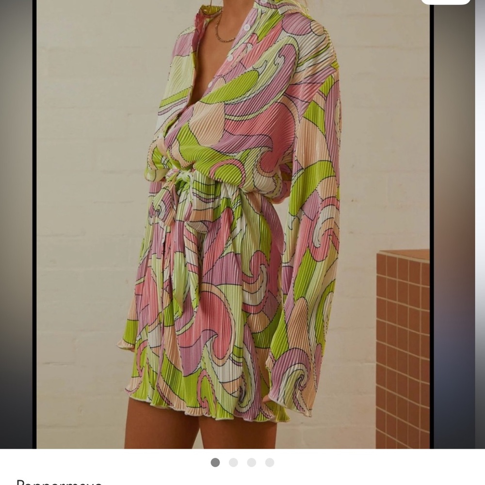 Peppermayo Vibrant Swirl Mini Dress